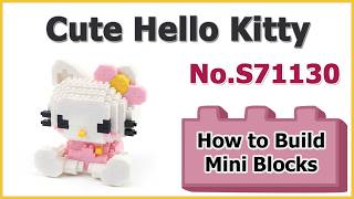 How to Build Hello Kitty Blocks - Puzzle S71130 Instructions Specifications