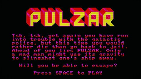 Pulzar - Amstrad CPC - Short gameplay