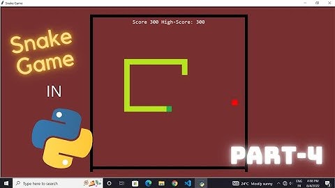 Python snake game tutorial (part 4) || making snake segments
