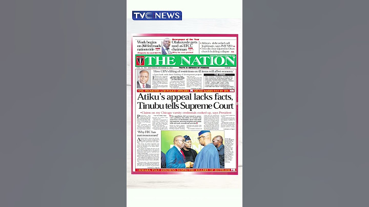 Atiku's Appeal Lacks Facts, Tinubu Tells Supreme Court