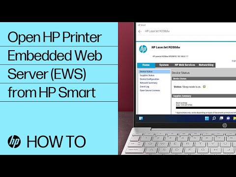 How to Open the HP Printer Embedded Web Server (EWS) from the HP Smart App | @HPSupport