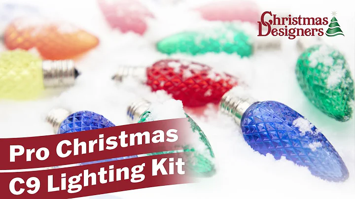 Pro Christmas C9 Lighting Kit: DIY Cut-to-Length Christmas Lights for Home Holiday Lighting