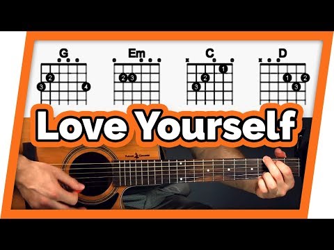 Love Yourself Guitar Tutorial (Justin Bieber) Easy Chords Guitar Lesson