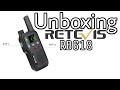 Unboxing talkiewalkie rechargeable retevis rb618  2 pices pmr 16 446 radio