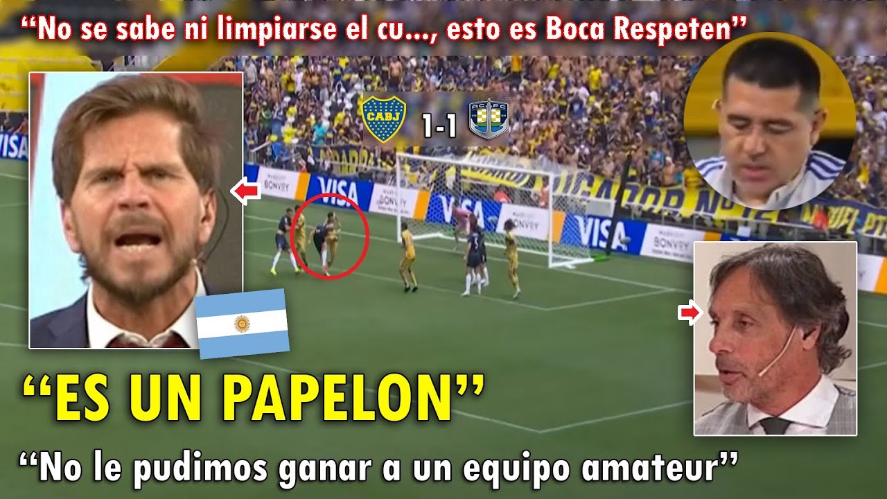 DEVASTADOS! PERIODISTAS ARGENTINOS EXPLOTAN tras EMPATE de BOCA JUNIORS VS AUCKLAND CITY 1-1 HOY