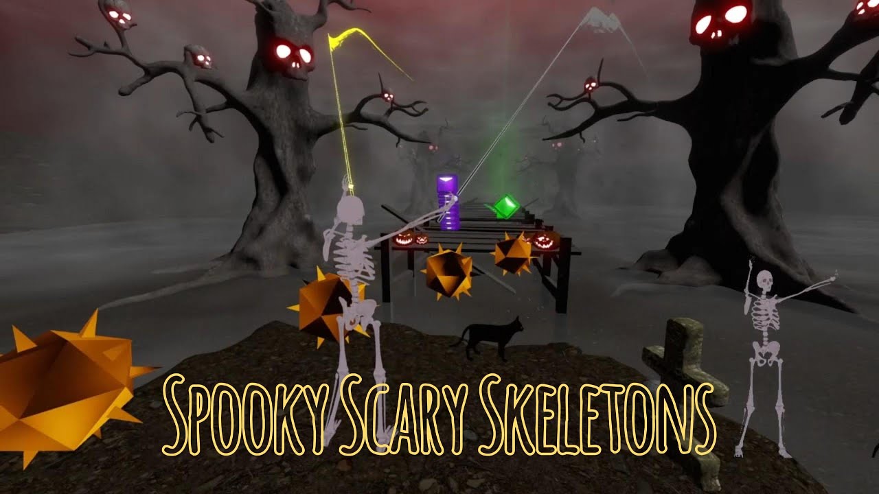 Beat Saber:  Spooky Scary Skeletons (Electro Swing Mix) Betty Booom, Ashley Slater--Happy Halloween🎃