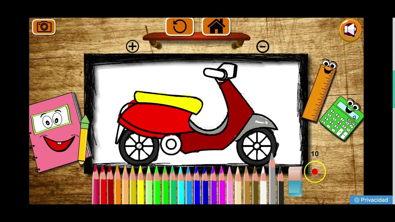 Colorir Motocicletas Online em COQUINHOS