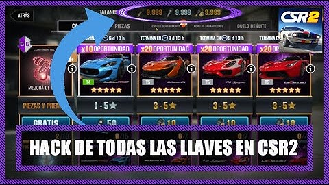 Top 1 Hack de CSR Racing 2, Hack de Llaves!!