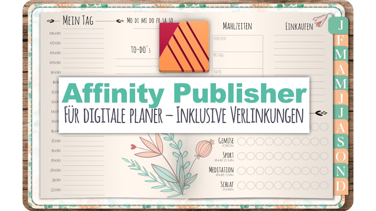 Digitale Planer in Affinity Publisher - deutsches Tutorial - YouTube