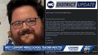 Clermont County middle school teacher indicted on sexual battery charges Nicholas Gilbert