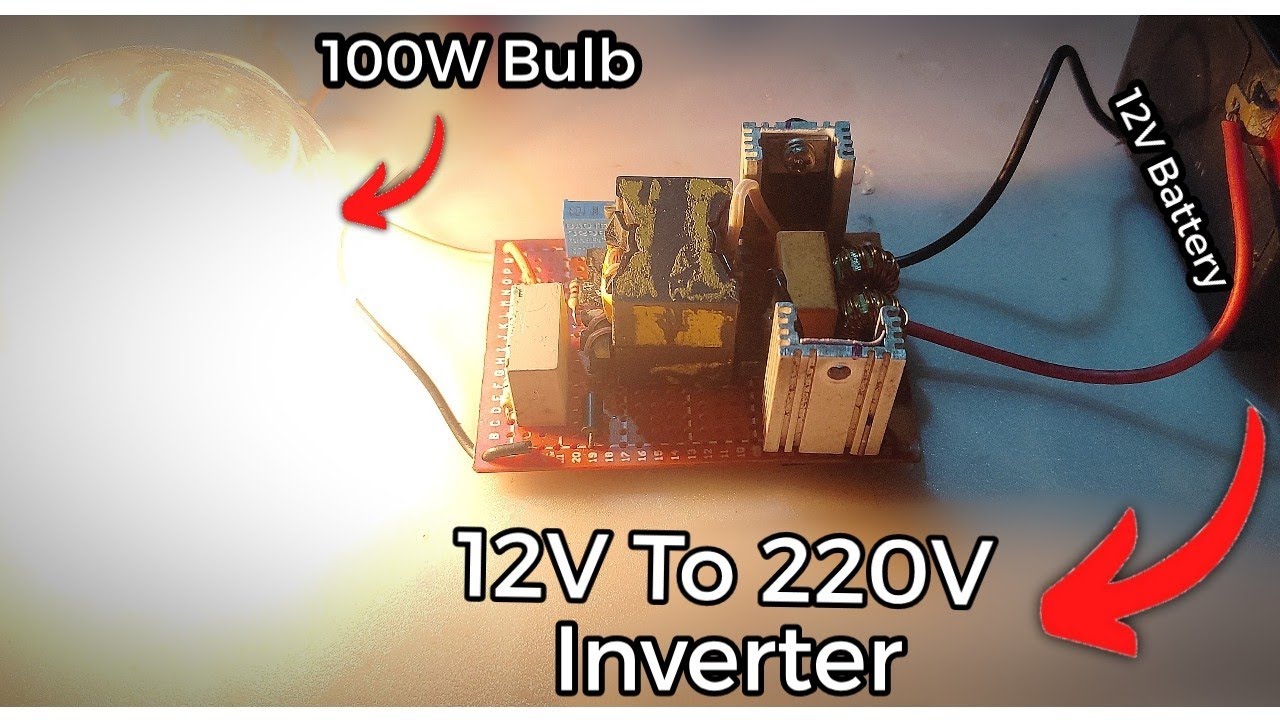 How to Make simple Inverter Circuit | 12v to 220v (200W) - YouTube