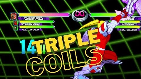 MvC2: Omega Red Triple Energy Drain Coil Combo Tutorial