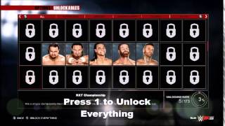 WWE 2K15 PC Version How to Unlock Everything So Fast!!!