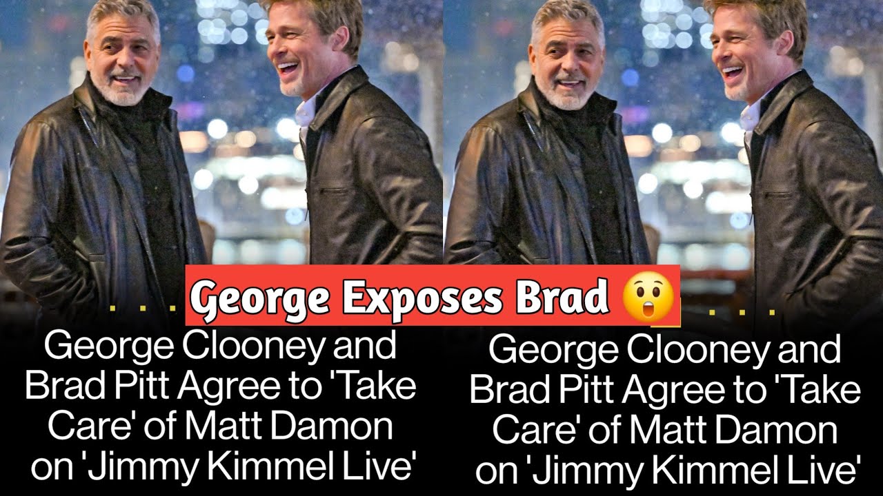 "Jimmy Kimmel Puts a Hit on Matt Damon with Help from Brad Pitt