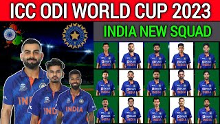 ICC World Cup 2023 - Team India 20 Members Squad | World Cup 2023 India Team Squad | WC 2023 India |