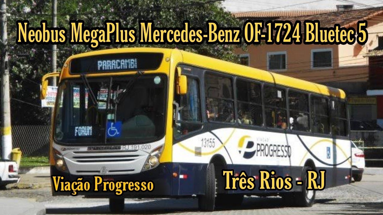 ✅[ Vassouras X Barra do Piraí ] Neobus Megaplus Mercedes-Benz OF-1724 Bluetec 5