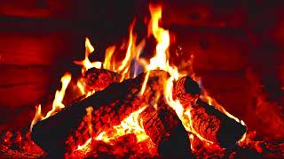 🔥 Cozy Fireplace Ambience for Deep Relaxation & Stress Relief | Crackling Fire Sounds