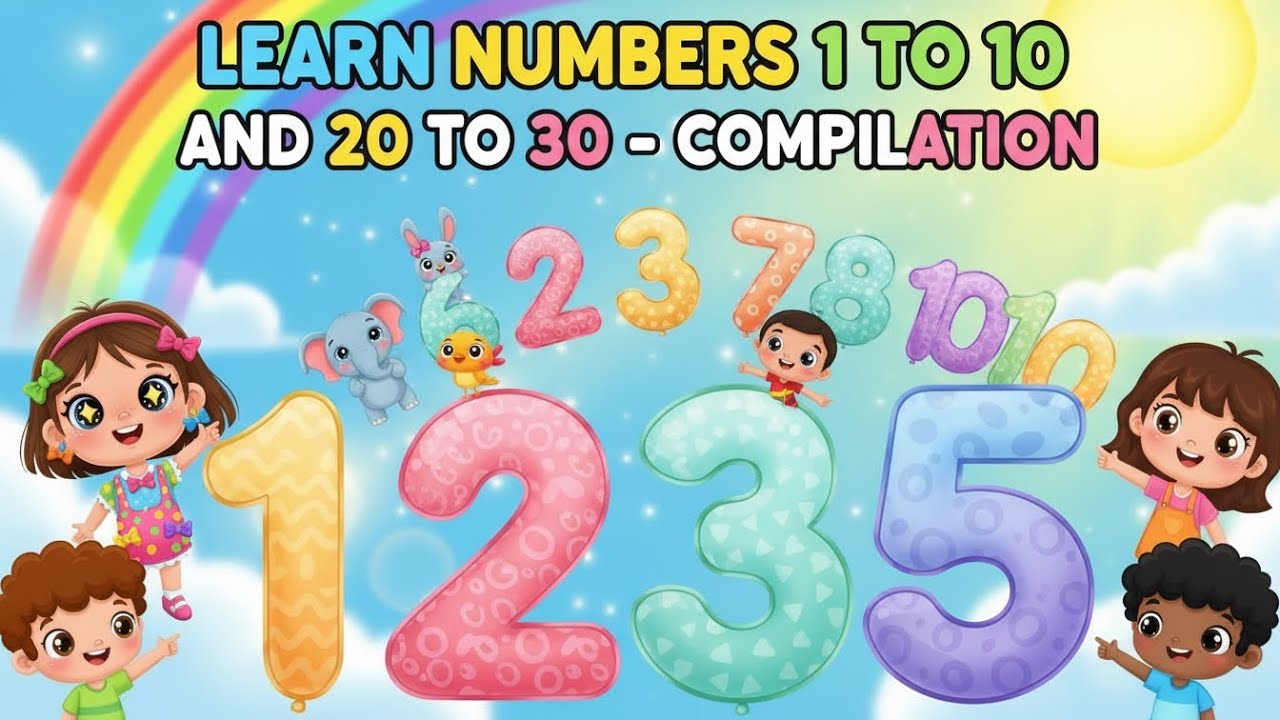 “Numbers 1 to 30 Compilation for Kids | Learn Counting & Fun Number Songs”