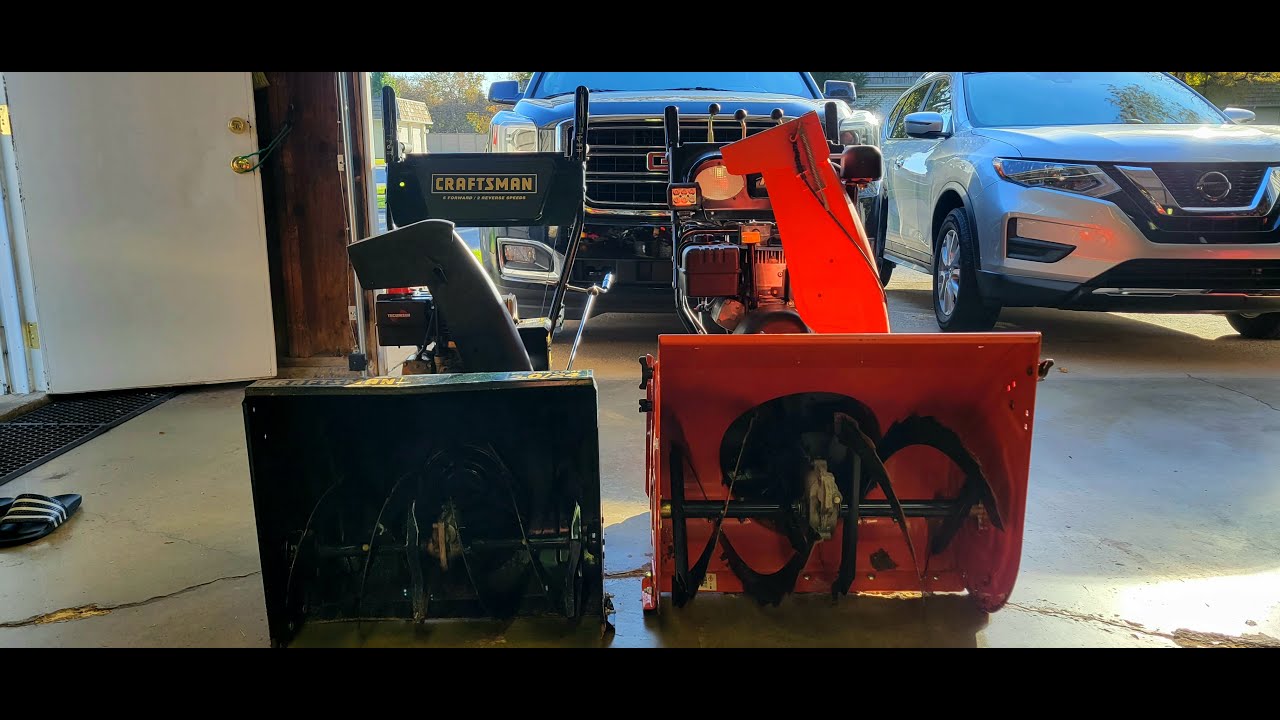 Ariens 926LE 9.0 HP 26" & Craftsman 5.0 HP 24" Cold Starts With Ariens