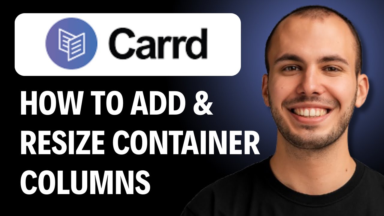 How To Add And Resize Container Columns In Carrd.com [2026 GUIDE]