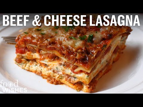 Lasagna Recipe - Beef & Cheese Lasagna - Christmas Lasagna Recipe