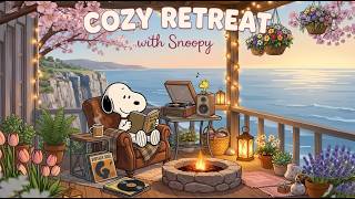 Chill Spring with Snoopy 🌸 Positive Jazz for a Comfortable Mood