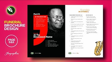 Page 5&6 | How to Design a Funeral Brochure | Magazine Layout | CorelDraw Tutorial 2023