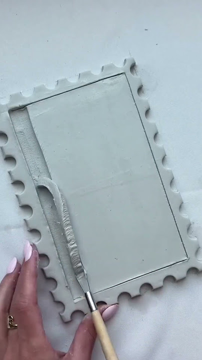 making decorations from clay using very unique carving tools #dj #djtiktokterbaru2024