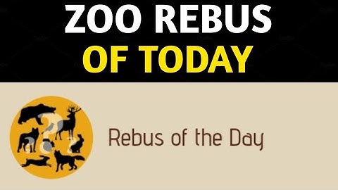 Rebus Of The Day Zoo 12 January | Zoo Rebus Of The Day | Rebus Of The Day Zoo Airdrop