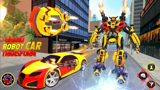 Robot Bumblebee Berubah Jadi Mobil Balap | Multi Grand Robot Battle Game screenshot 3