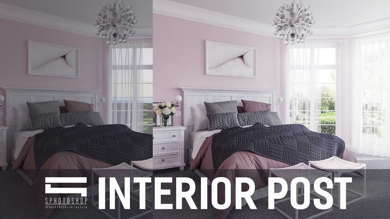 Interior Post Production - Photoshop Architecture - YouTube