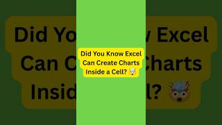 The Smallest Chart You'll Ever Create in Excel! #excel #exceltips #education