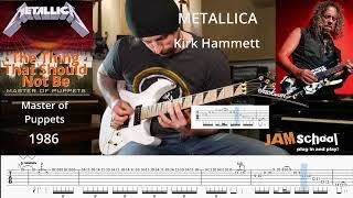 Metallica - The Thing That Should Not Be Guitar Solo Kirk Hammett (With TAB)