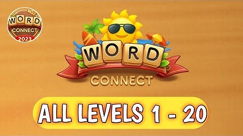 Word Connect Level 1-20 | Walkthrough Solution Gameplay Android/ios