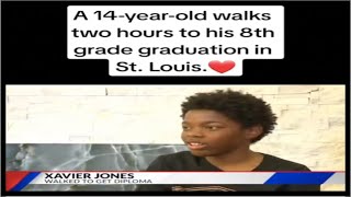 Boy Walks 6 Miles To Make It To His Middle School Graduation & Received A College Scholarship