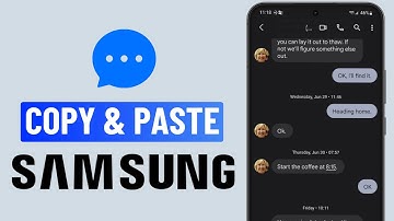 How to Copy and Paste Text Messages on Samsung phone