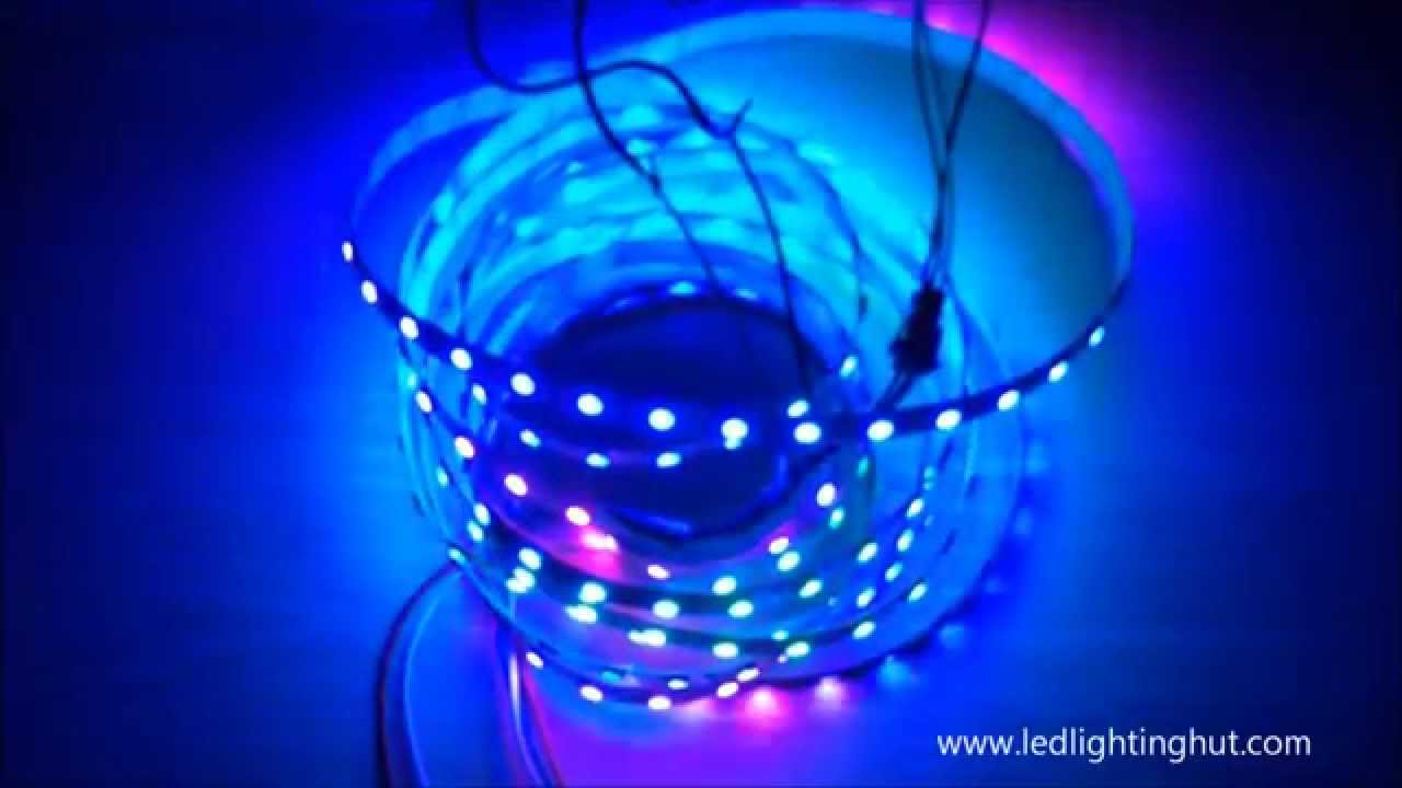 LEDLightingHut WS2812B Digital Intelligent LED Strips, 60 LED/M