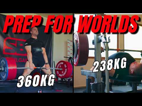 3 Weeks out - 360kg deadlift / 238kg bench