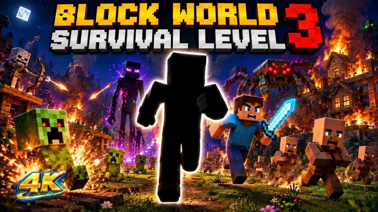 Immersive Interactive Warm Up丨 MINECRAFT WORKOUT 丨 Easy Daily Routine ...