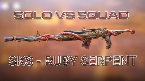 SKS Ruby Serpent is insane! Solo Vs Squad, full gameplay.