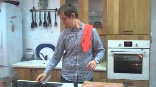 Курица с грибами и луком с гарниром с макаронами рожки Курица с грибами и луком с гарниром с макаронами рожки
