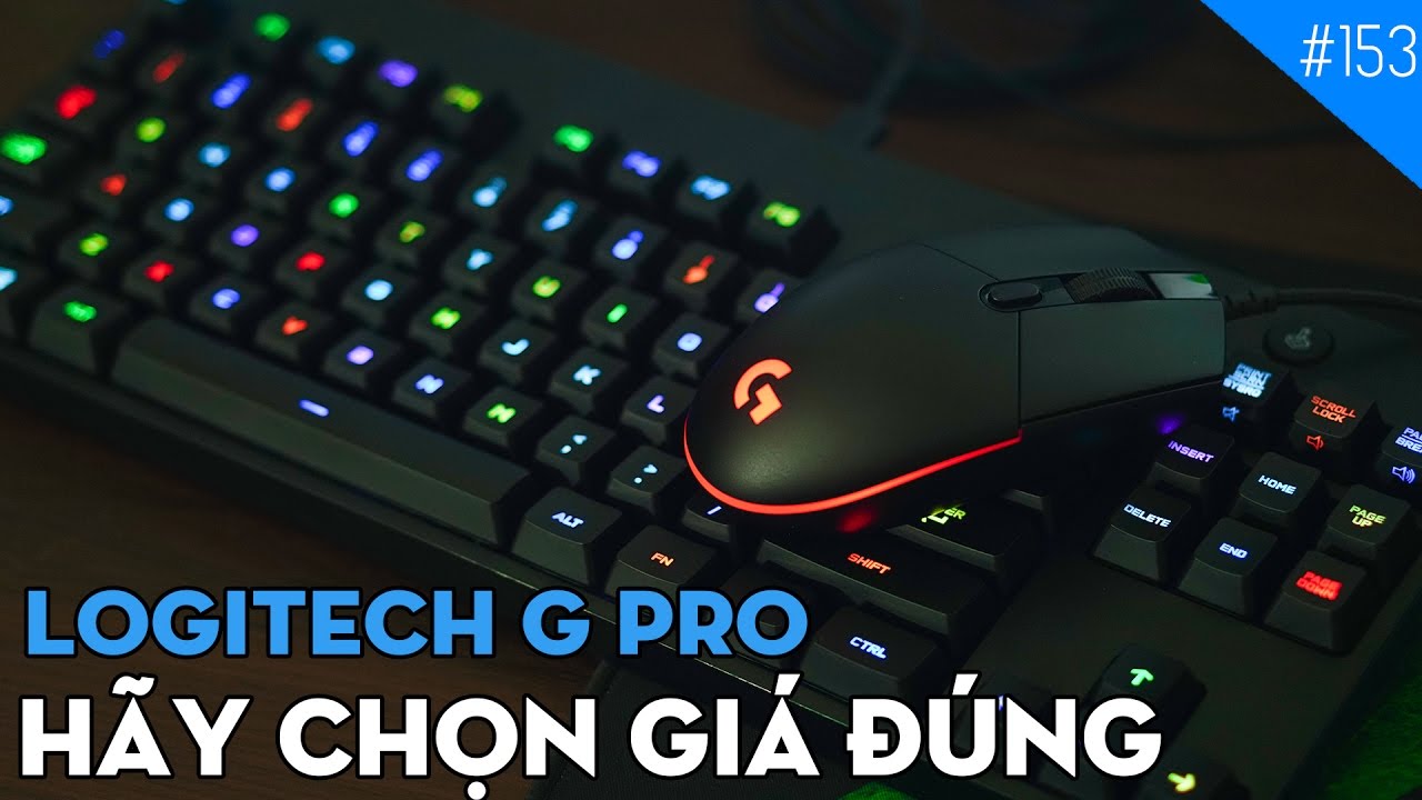 Chuột & Bàn phím Logitech G Pro: Bàn phím cơ Logitech TKL RGB rẻ nhất! (4K)😋😱