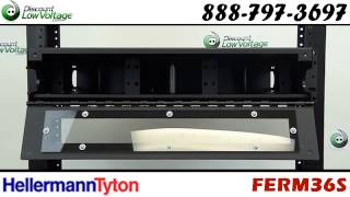 Rackmount Fiber Box, 2U, Holds 6 Panels (up to 72 fiber strands) | FERM36S