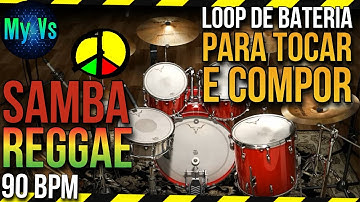 🥁 SAMBA reggae drum LOOP to play and compose | bpm 90 loop drums.