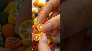 Miniature citrus fruits 🍊🍋#polymerclay #polymerclaytutorial #miniaturefood