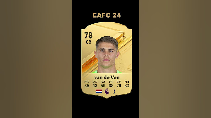 Micky van de Ven in EVERY FIFA (FIFA 23-EAFC 24) #like #subscribe