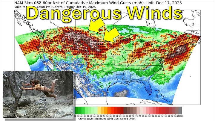 Dec 17, 2025: 50-90 mph Winds | Warm Downslope Winds | Storms in MidSouth | Cold Air Retreats...