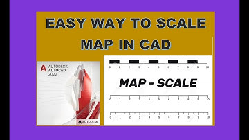 How to scale a Map in AutoCAD