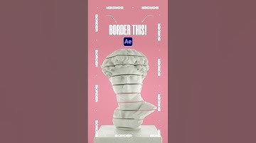 Create Border Text Motion Graphics in After Effects