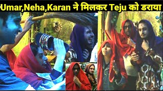Bigg Boss 15 Umar, Karans Hillarious Prank On Tejwi Rajiv & Umar Turn Scary At Night, Bb Live